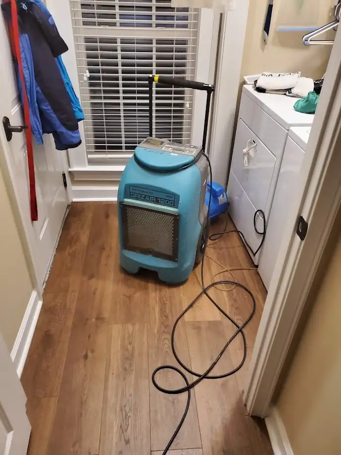 Commercial dehumidifier deployed for Flood Damage Cleanup in Lucas