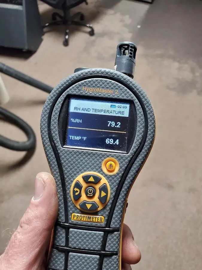 Moisture meter humidity assessment for Mold Remediation & Removal in Lucas